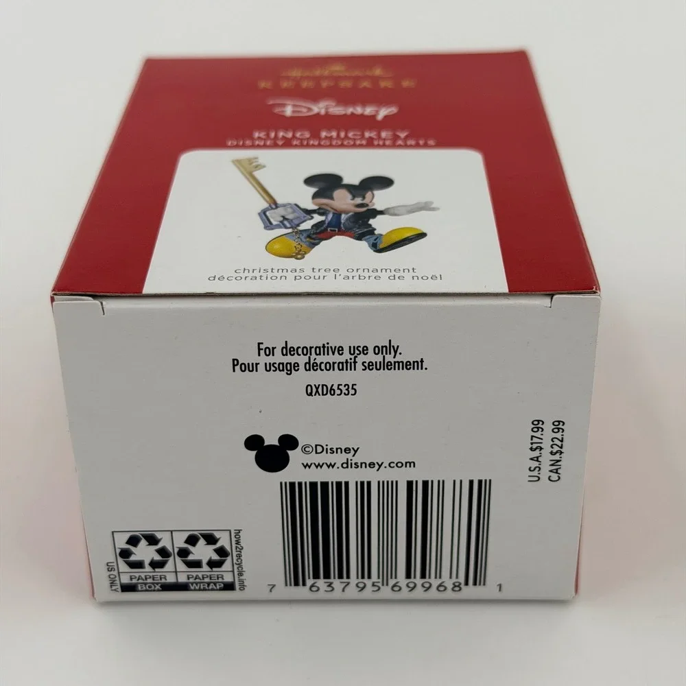 Rare! Hallmark Ornament Excellent‎ Disney Kingdom Hearts King Mickey 2021